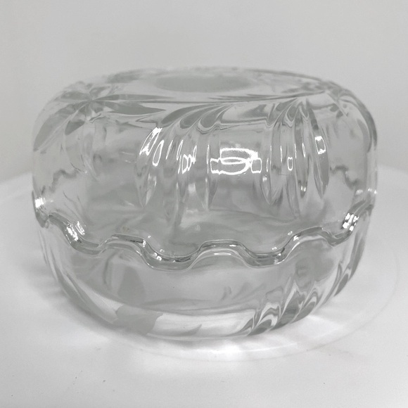 Vintage Pressed Cut Glass Trinket Holder/Nesting Glass Bowls - Italy - Picture 1 of 9